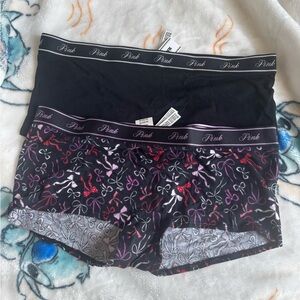 PINK Logo Waistband Boyshorts - Set of 2